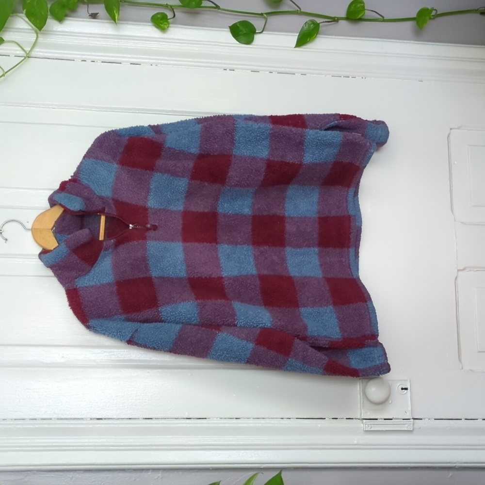 Eddie Bauer Plaid Fleece Pullover